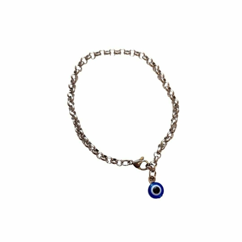 Pulsera Ojo Turco Acero Rolo