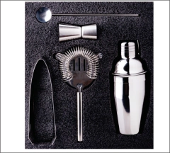 SET COCTELERA BARMAN BARTENDER MEDIDA PINZA JIGGER