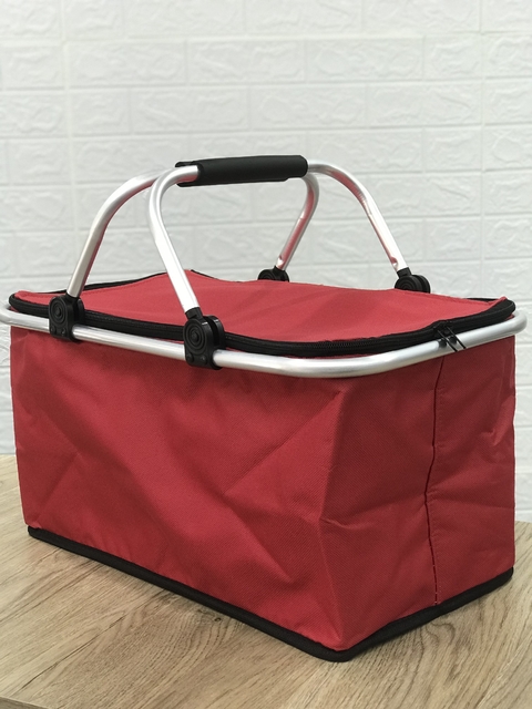 CANASTA TÉRMICA PARA PICNIC PLEGABLE ALUMINIO - comprar online