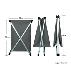 CESTO DE ROPA PLEGABLE BASE DE ALUMINIO SIMPLE en internet