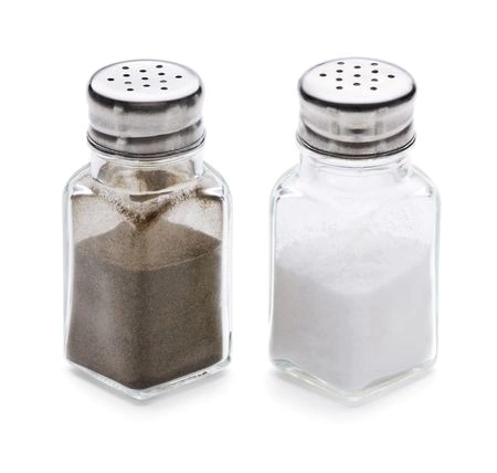 SALERO PIMENTERO ESPECIERO X 2 DE VIDRIO Y ACERO