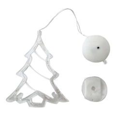 COLGANTE NAVIDEÑO PARA VIDRIO VIDRIERA CON LUZ LED - PAPA NOEL ARBOL RENO CAMPANA - comprar online