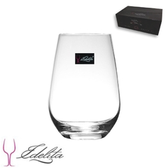 SET 6 VASOS BOMBÉ CRISTAL 500ml