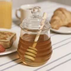 MIELERA PETITTE DE VIDRIO BOROSILICATO CON DOSIFICADOR 270ML - comprar online
