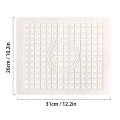 Imagen de ALFOMBRA PROTECTOR PARA BACHA DE COCINA BLANCA Y NEGRA