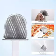 Imagen de ESCOBILLA CEPILLO DE SILICONA PARA INODORO BAÑO