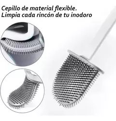 ESCOBILLA CEPILLO DE SILICONA PARA INODORO BAÑO - Mots