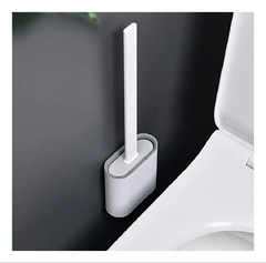 ESCOBILLA CEPILLO DE SILICONA PARA INODORO BAÑO - comprar online
