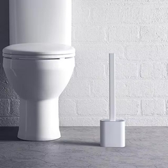 ESCOBILLA CEPILLO DE SILICONA PARA INODORO BAÑO