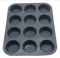 MOLDE MUFFINS CUPCAKE DE SILICONA X 12 - comprar online