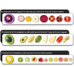 Imagen de PACK X 4 CONTENEDORES DE FRUTAS Y VERDURAS