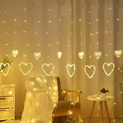 CORTINA GUIRNALDA DE LUCES LED CON FIGURAS - comprar online