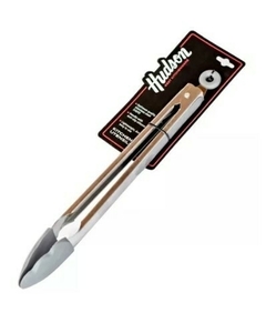 PINZA MULTIUSO ACERO INOXIDABLE CON PUNTA DE SILICONA 30cm HUDSON