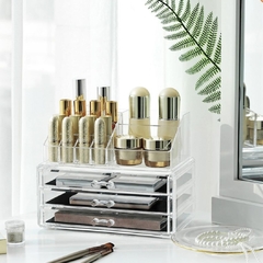 ORGANIZADOR DE MAQUILLAJE TRANSPARENTE DE ACRÍLICO - comprar online