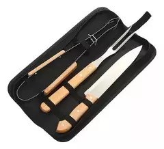SET DE ASADO 3 PIEZAS MÁS ESTUCHE CON CIERRE - comprar online