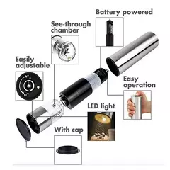 MOLINILLO ELÉCTRICO PIMIENTA Y SAL CON LUZ - tienda online