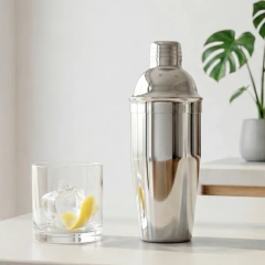 COCTELERA DE ACERO BARTENDER CÓCTEL BAR TRAGOS 500 ml