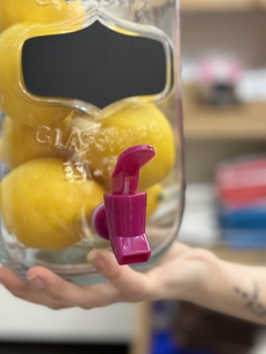 Imagen de DISPENSER FRASCO CON CANILLA DE BEBIDAS JUGO CON PIZARRA 3,3LTS