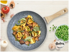 BATERIA DE COCINA CERAMICA ANTIADHERENTE 5 PIEZAS HUDSON GRANITO - comprar online