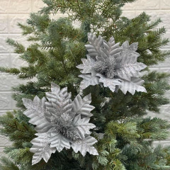 ESTRELLA FEDERAL FLOR PLATEADA CON BRILLO - comprar online