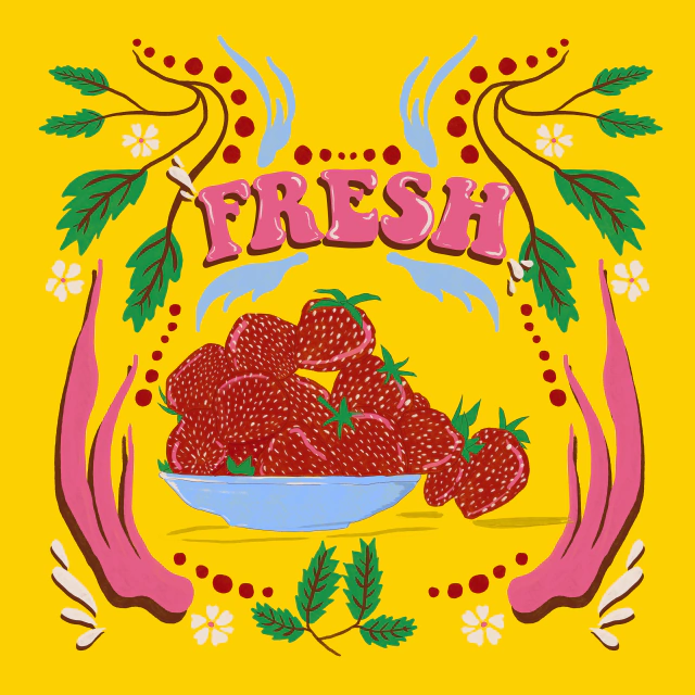 Pañuelo Frutillas
