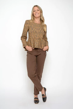 Mom DUA alforzas chocolate (J6115)