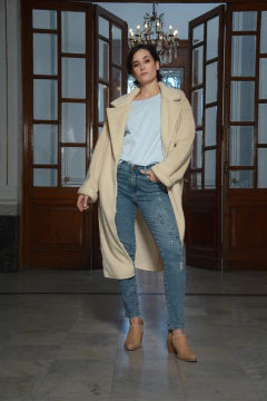 Tapado ELEVEN largo bouclé (5634) - Moravia Jeans