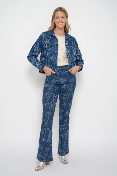 Flare RINGO flores azul (J6134)