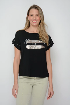 Remera ESPINILLO pinceladas y texto (5907)