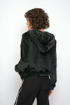 Campera SAM de plush con cierre y capucha (6006) - Moravia Jeans