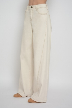 Pantalón BENICASSIM ancho con pierna cruzada (J5972) - comprar online