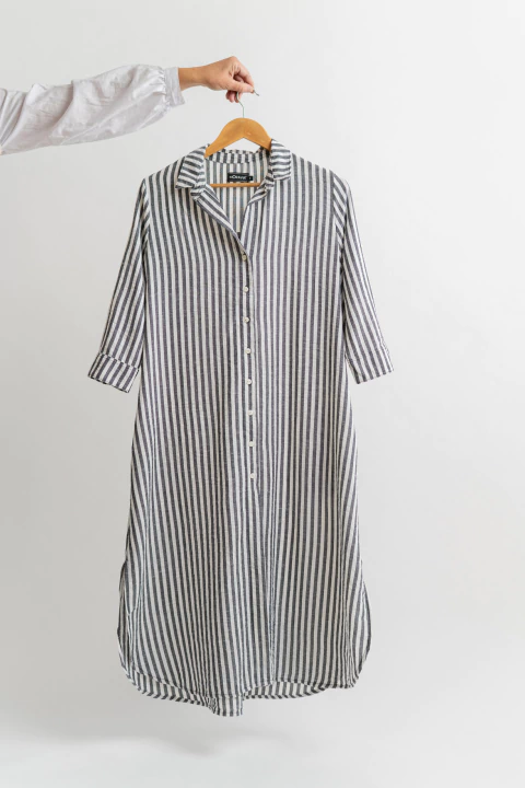 Camisero CONRAD largo rayas anchas (A2028)