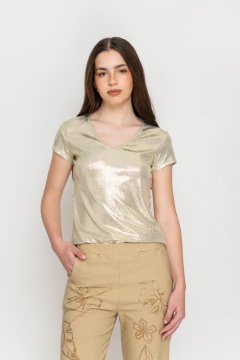 Remera SHINE jersey con foil (5947) - comprar online