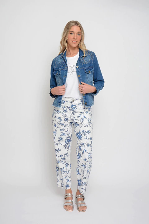 Mom AIRA estampado azul (J6318)