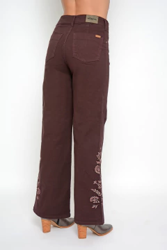 Imagen de Ancho FLORENCE flores malbec (J6128)