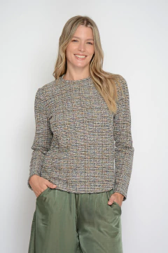 Pull CHARLY chanel de punto con transfer (6044)