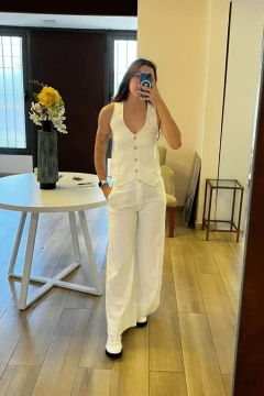 Chaleco GINKGO de lino sin lycra (5965) en internet