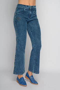 Ancho TÁMESIS con tachas azul (J5711) en internet