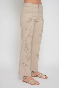 Recto KING flores beige (J6316) - comprar online