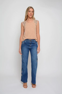 Ancho ALLENDE flores mostaza (J6314)