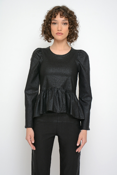 Top GWEN de bengalina con volado foil (6047)