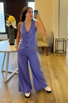 Chaleco GINKGO de lino sin lycra (5965) - Moravia Jeans