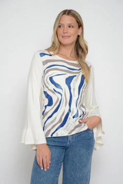 Remera KURT frente con franjas (6003) - comprar online