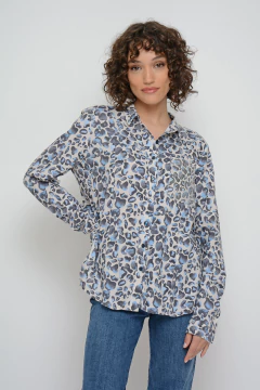 Camisa LENNON slub estampado y transfer (6009) en internet