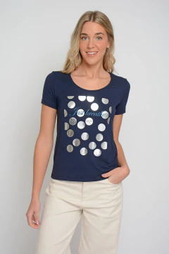 Remera WELLS lunares foil (2015) en internet