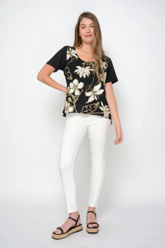 Jogger IVY con tira de lurex (5318) - Moravia Jeans