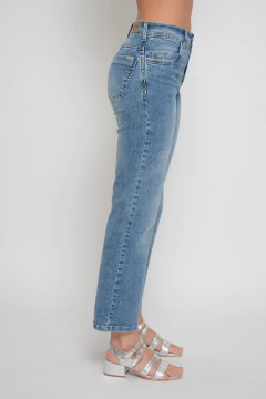 Recto BOLAÑO con presilla azul (J6305) - Moravia Jeans