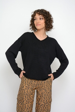 Pull LOU básico escote V (6018)