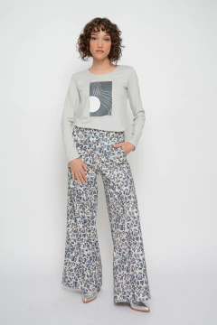 Palazzo MADONNA de bengalina estampada (6028) - comprar online