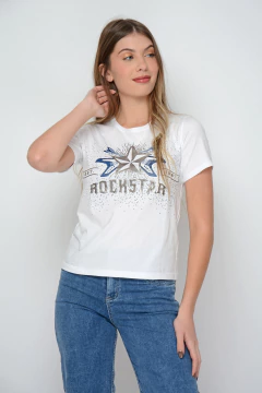 Remera MANZANO de algodón rockstar (5951) - comprar online